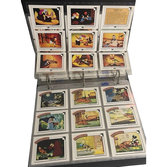 Vintage DISNEY 1991 COLLECTOR CARDS BINDER 198 CARDS - Picture 5 of 16